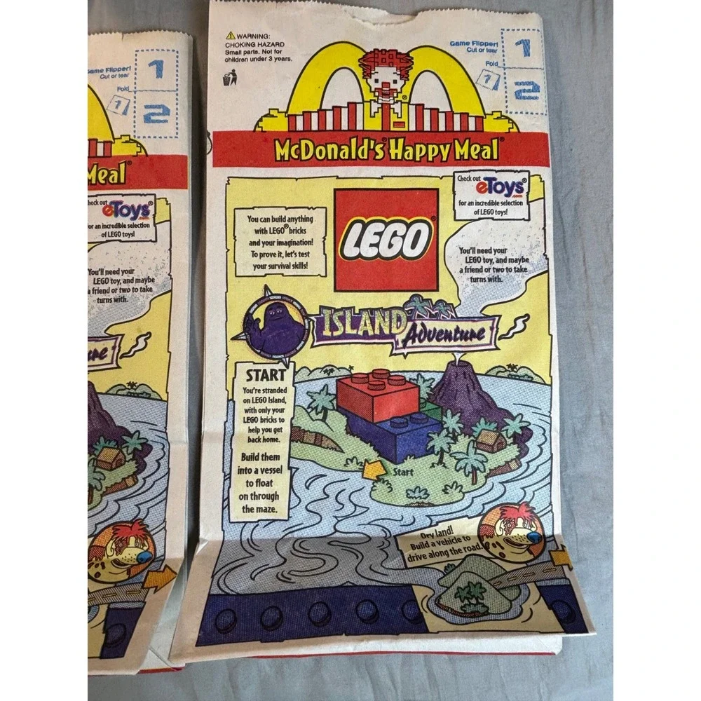 Vintage 1999 McDonalds Happy Meal LEGO Classic Set 1-7 Complete
